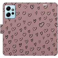 iSaprio Flip case Heart Dark 02 for Xiaomi Redmi Note 12 5G - Phone Case