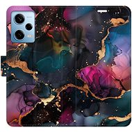 iSaprio Flip case Dark Marble for Xiaomi Redmi Note 12 Pro 5G / Poco X5 Pro 5G - Phone Case