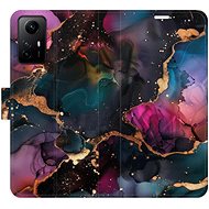 iSaprio Flip case Dark Marble for Xiaomi Redmi Note 12S - Phone Case