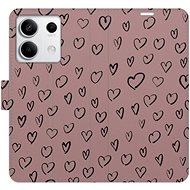 iSaprio Flip case Heart Dark 02 for Xiaomi Redmi Note 13 5G - Phone Case