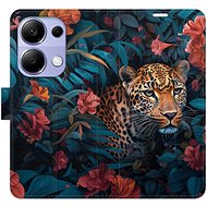 iSaprio Flip case Flower Jaguar 02 for Xiaomi Redmi Note 13 Pro - Phone Case