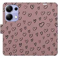 iSaprio Flip case Heart Dark 02 for Xiaomi Redmi Note 13 Pro - Phone Case