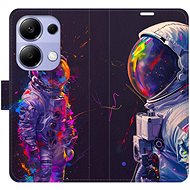 iSaprio Flip case Neon Astronaut 02 for Xiaomi Redmi Note 13 Pro - Phone Case