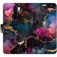 iSaprio Flip case Dark Marble for Xiaomi Redmi Note 8 Pro - Phone Case