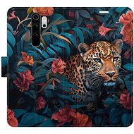 iSaprio Flip case Flower Jaguar 02 for Xiaomi Redmi Note 8 Pro - Phone Case
