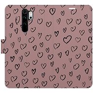 iSaprio Flip case Heart Dark 02 for Xiaomi Redmi Note 8 Pro - Phone Case