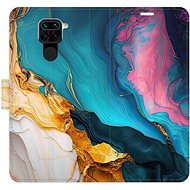 iSaprio Flip case Colourful Marble for Xiaomi Redmi Note 9 - Phone Case