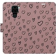 iSaprio Flip case Heart Dark 02 for Xiaomi Redmi Note 9 - Phone Case