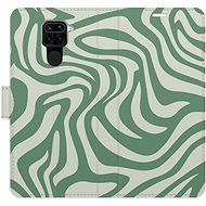 iSaprio Flip case Zebra Green 02 for Xiaomi Redmi Note 9 - Phone Case