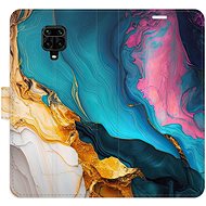 iSaprio Flip case Colourful Marble for Xiaomi Redmi Note 9 Pro / Note 9S - Phone Case