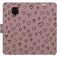 iSaprio Flip case Heart Dark 02 for Xiaomi Redmi Note 9 Pro / Note 9S - Phone Case