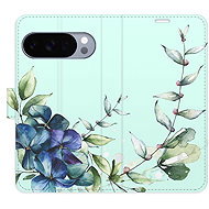 iSaprio Flip Case Blue Flowers for Google Pixel 10 / 10 Pro - Phone Case