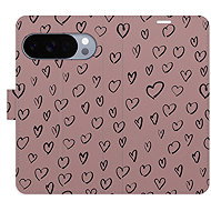 iSaprio Flip case Heart Dark 02 for Google Pixel 10 / 10 Pro - Phone Case