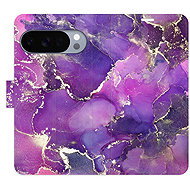 iSaprio Flip Case Purple Marble for Google Pixel 10 / 10 Pro - Phone Case