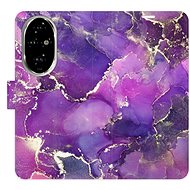 iSaprio Flip Case Purple Marble for Honor 200 Pro - Phone Cover