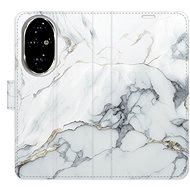 iSaprio Flip case SilverMarble 15 for Honor 200 Pro - Phone Cover