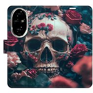 iSaprio Flip case Skull in Roses 02 for Honor 200 Pro - Phone Cover