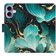 iSaprio Flip Case Blue Flowers 02 for iPhone 17 - Phone Case
