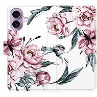 iSaprio Flip Case Pink Flowers for iPhone 17 - Phone Case