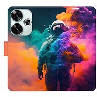 iSaprio Flip case Astronaut in Colours 02 for Poco F6 - Phone Cover