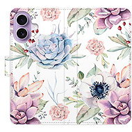 iSaprio Flip Case Succulents Pattern for iPhone 17 - Phone Case