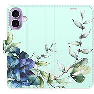 iSaprio Flip Case Blue Flowers for iPhone 17 - Phone Case