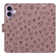 iSaprio Flip case Heart Dark 02 for iPhone 17 - Phone Case