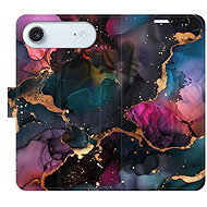 iSaprio Flip Case Dark Marble for iPhone 17 Air - Phone Case