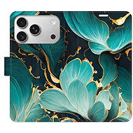 iSaprio Flip Case Blue Flowers 02 for iPhone 17 Pro - Phone Case