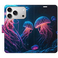 iSaprio Flip case Jellyfish for iPhone 17 Pro - Phone Case