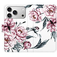 iSaprio Flip Case Pink Flowers for iPhone 17 Pro - Phone Case