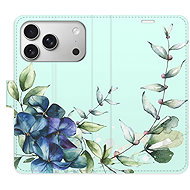 iSaprio Flip Case Blue Flowers for iPhone 17 Pro - Phone Case