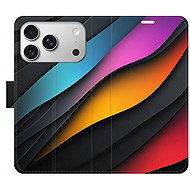 iSaprio Flip Case colour Waves for iPhone 17 Pro - Phone Case