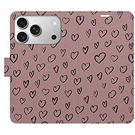 iSaprio Flip Case Heart Dark 02 for iPhone 17 Pro - Phone Case