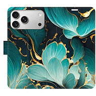 iSaprio Flip Case Blue Flowers 02 for iPhone 17 Pro Max - Phone Case