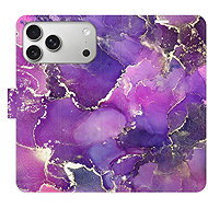 iSaprio Flip Case Purple Marble for iPhone 17 Pro Max - Phone Case