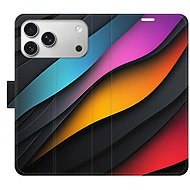iSaprio Flip Case colour Waves for iPhone 17 Pro Max - Phone Case