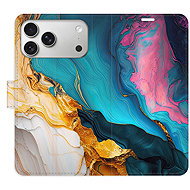 iSaprio Flip Case Colourful Marble for iPhone 17 Pro Max - Phone Case