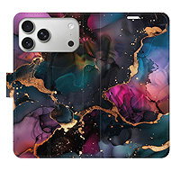 iSaprio Flip Case Dark Marble for iPhone 17 Pro Max - Phone Case