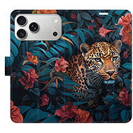 iSaprio Flip Case Flower Jaguar 02 for iPhone 17 Pro Max - Phone Case
