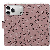 iSaprio Flip Case Heart Dark 02 for iPhone 17 Pro Max - Phone Case