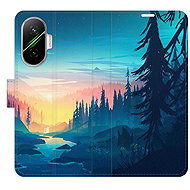 iSaprio Flip case Magical Landscape for Poco F7 - Phone Case