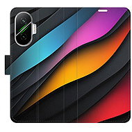 iSaprio Flip case colour Waves for Poco F7 - Phone Case