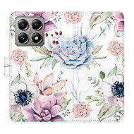 iSaprio Flip Case Succulents Pattern for Xiaomi 14T Pro - Phone Case
