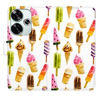 iSaprio Flip Case Ice Cream Pattern for Poco F6 - Phone Cover