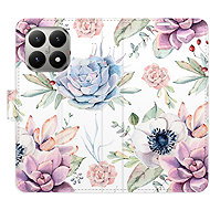 iSaprio Flip Case Succulents Pattern for Xiaomi 15T - Phone Case