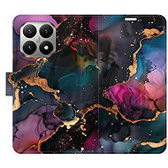 iSaprio Flip case Dark Marble for Xiaomi 15T - Phone Case