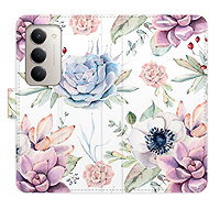 iSaprio Flip Case Succulents Pattern for Xiaomi Redmi 15 - Phone Case