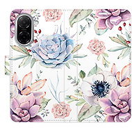 iSaprio Flip Case Succulents Pattern for Xiaomi Redmi A5 - Phone Case
