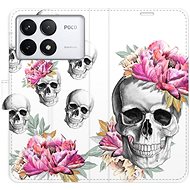 iSaprio Flip case Crazy Skull for Poco F6 Pro - Phone Cover